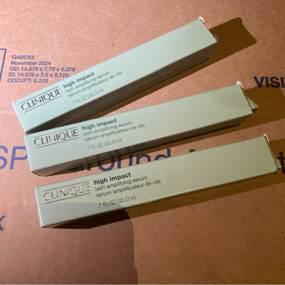 3 x clinique lash serum